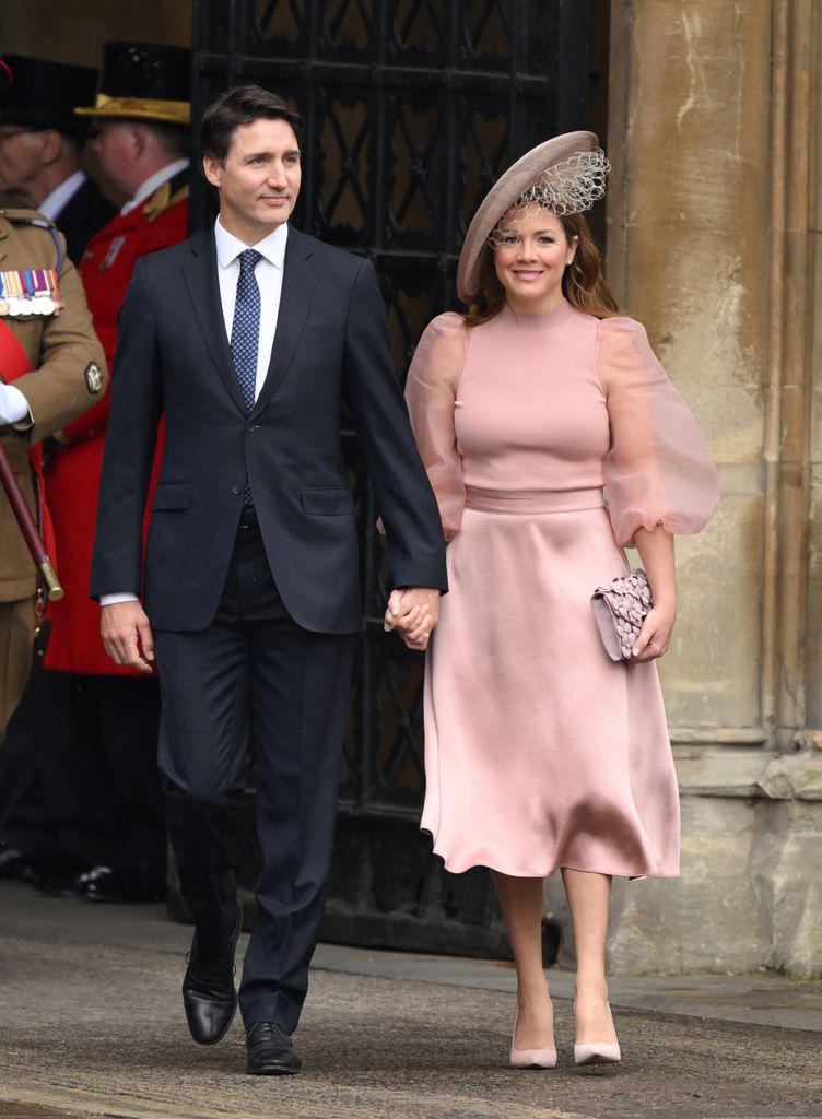 Justin Trudeau and Sophie Grégoire Trudeau at the Coronation of King Charles III 