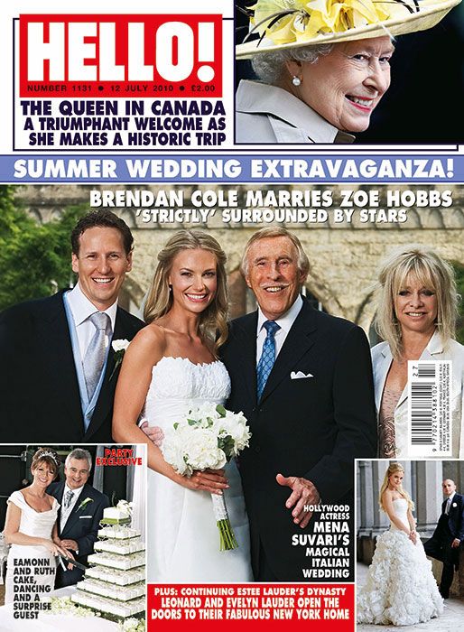 Brendan Cole wedding hello
