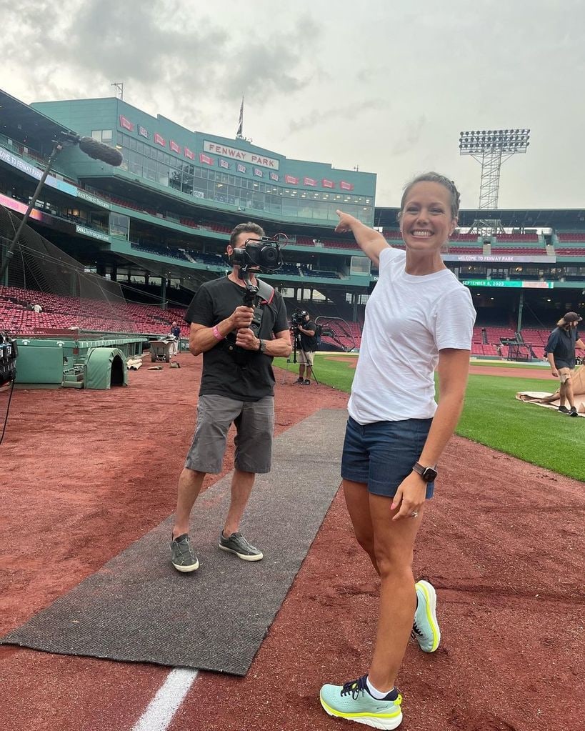 Dylan Dreyer looked fantastic in a pair of tiny shorts during her fun Today assignment
