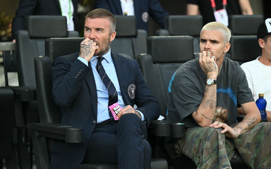 Romeo is taking after his footballer dad and is pursuing a career in the sport