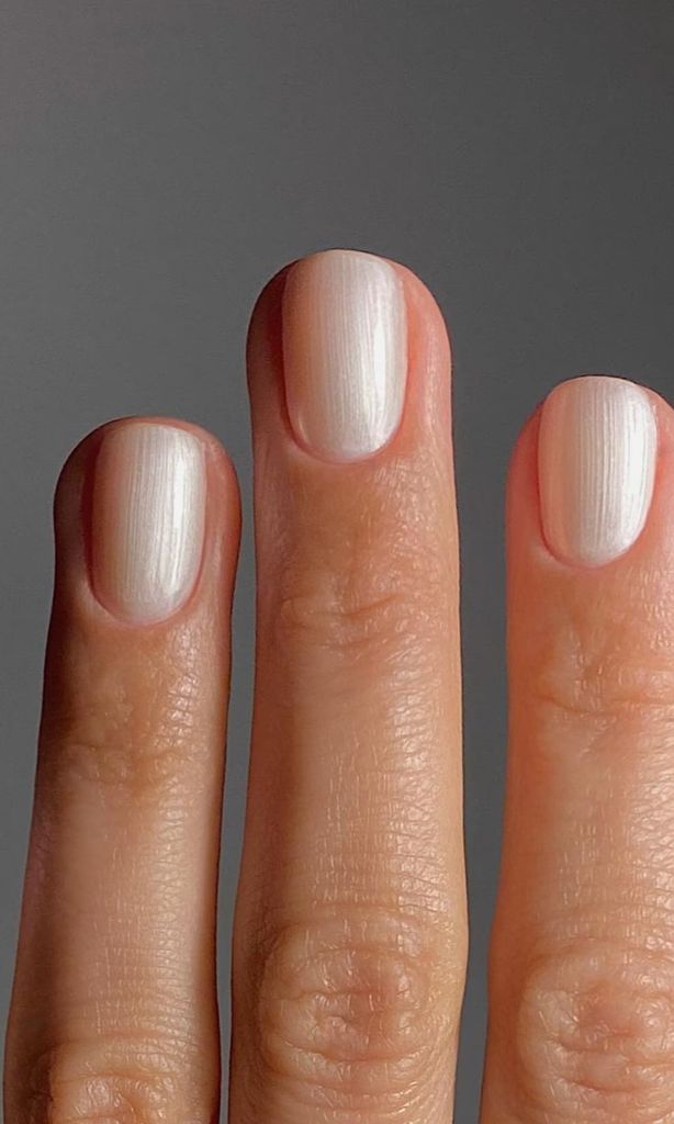 grandmacore frosted nails