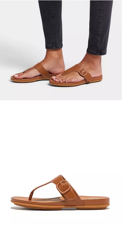 fitflop gracie matt buckle leather sandals side.