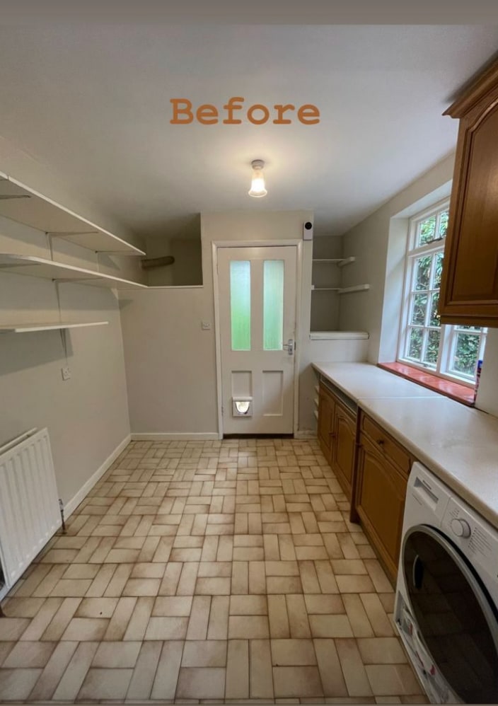 before picture of laundry room 