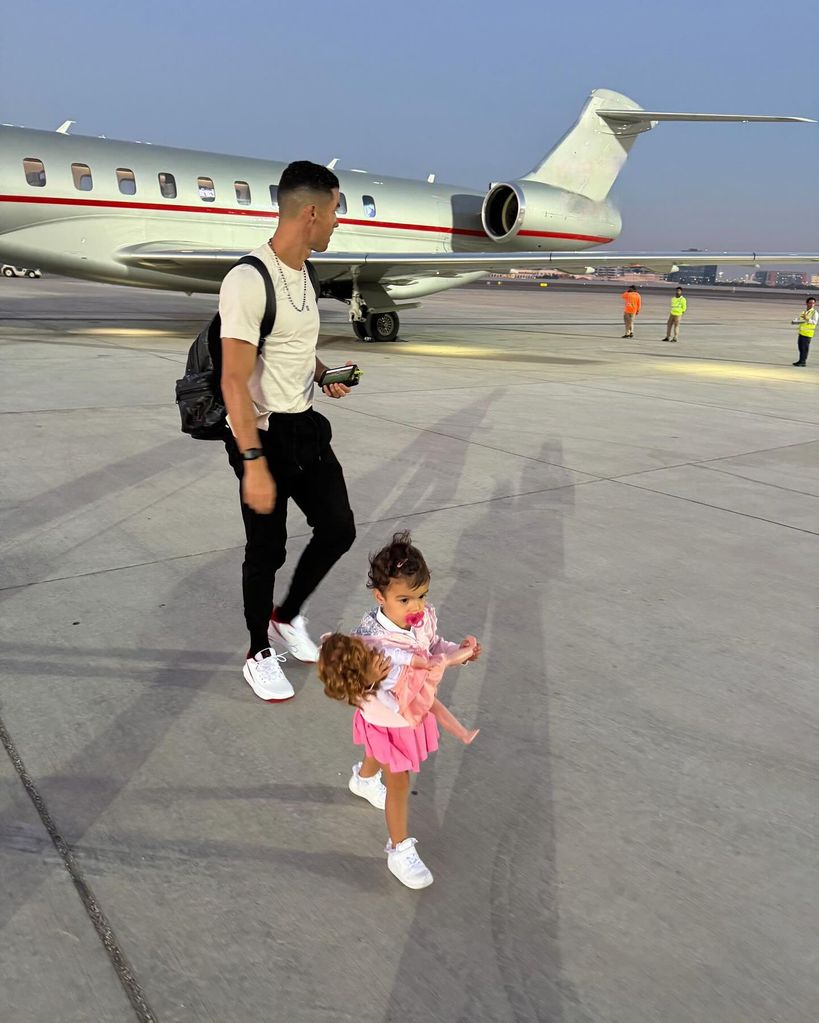 Cristiano Ronaldo and his daughter Bella