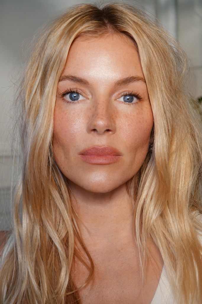 Sienna Miller close up for Charlotte Tilbury makeup