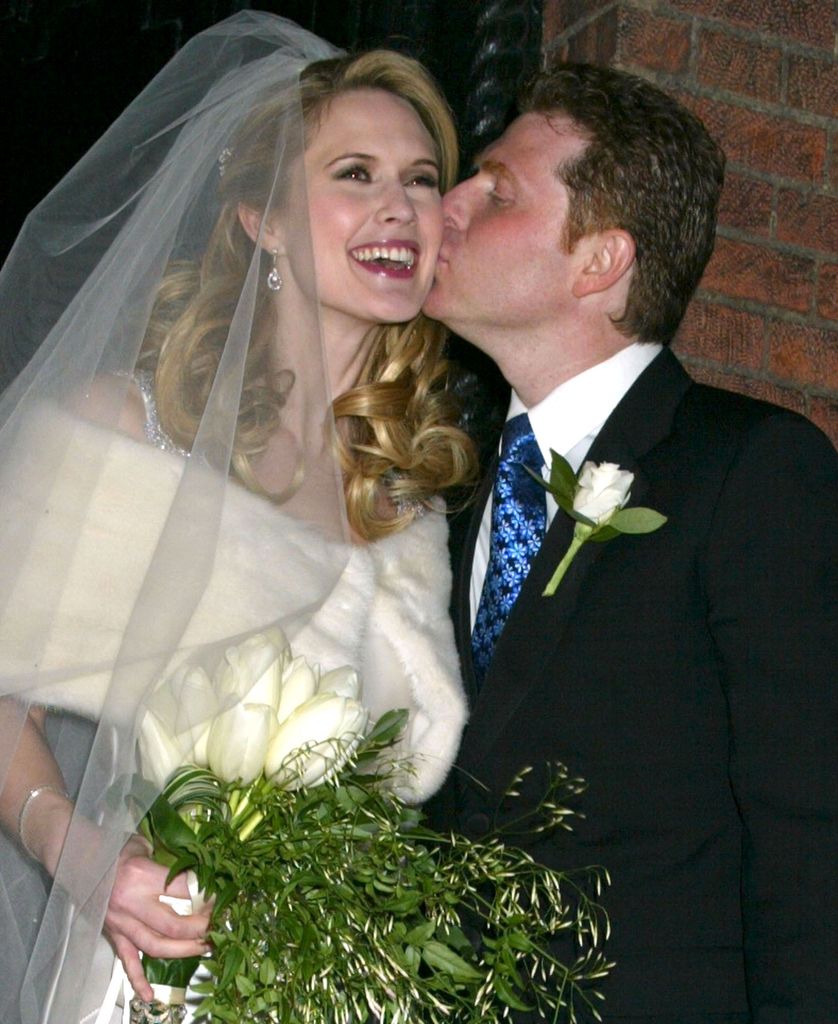 Stephanie March and Bobby Flay during their February 2005 wedding in New York City