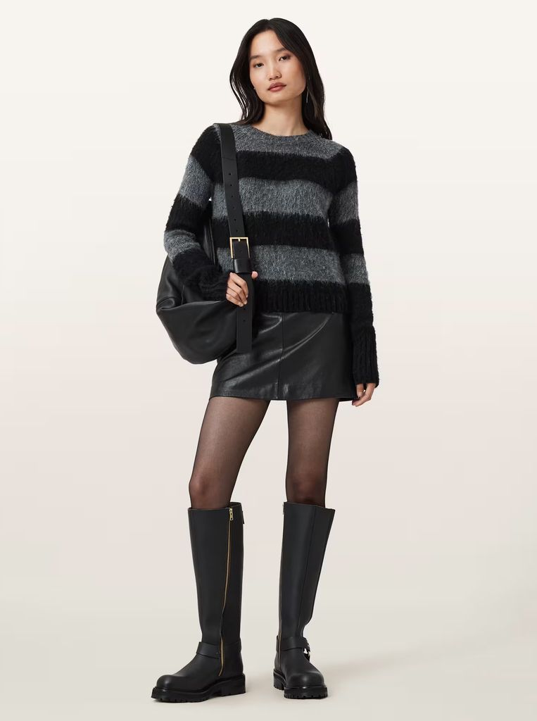 AllSaints leather skirt