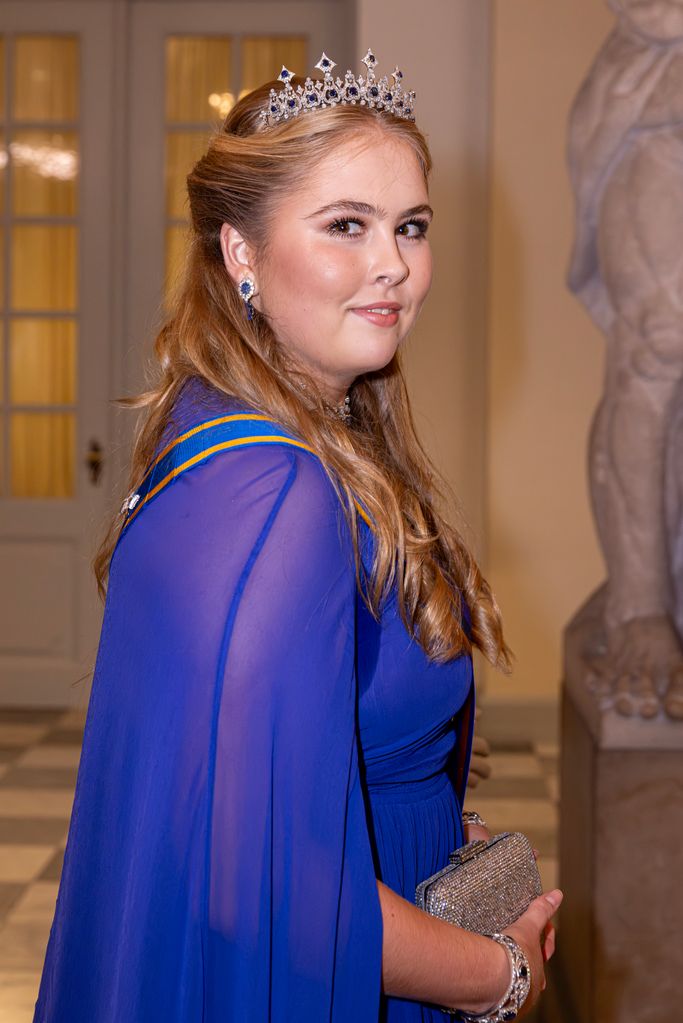 Princess Amalia of the Netherlands attend the gala diner to celebrate the 18th birthday of Prince Christian at Christiansborg Palace
