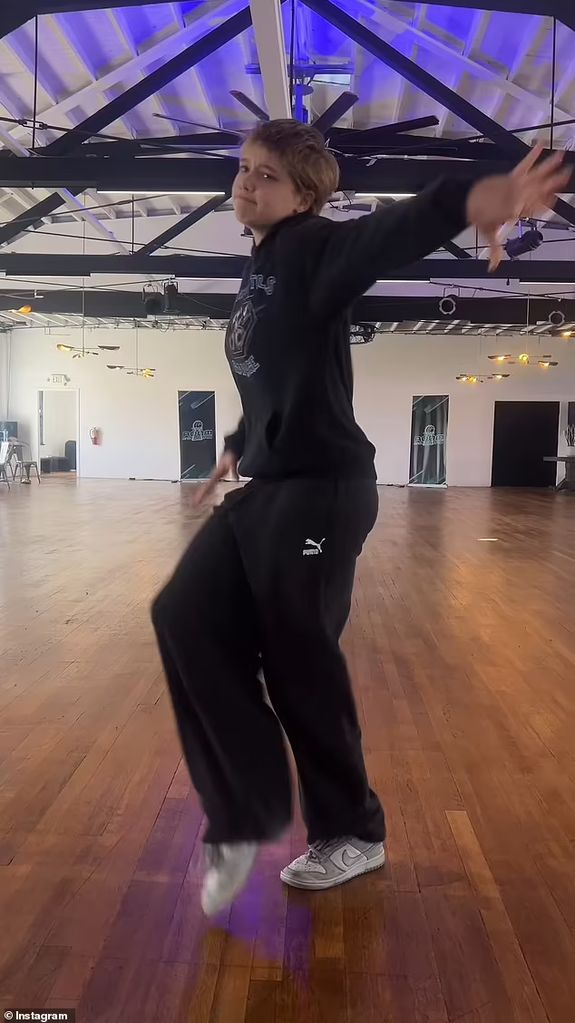 Shiloh Jolie dances in a video posted by Kolanie Marks