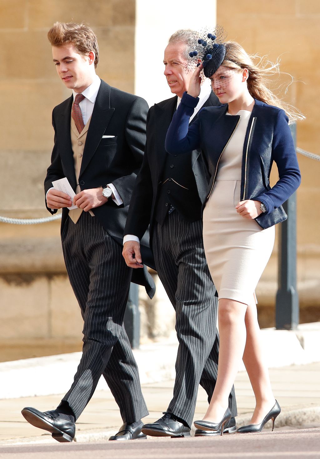 Charles Armstrong-Jones with his father and sister