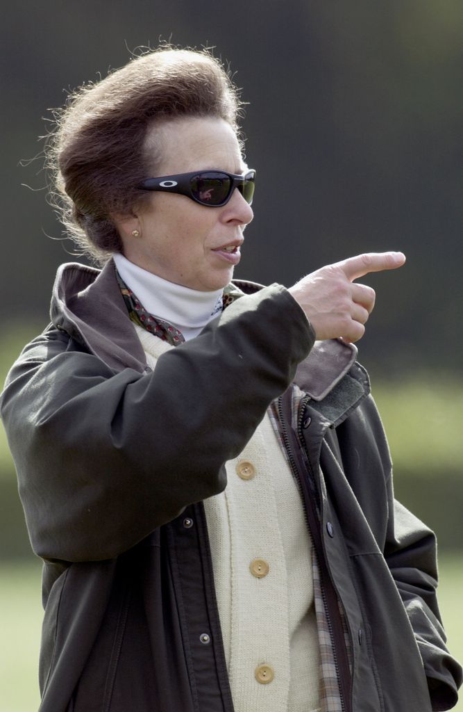 Princess Anne Wearing A Barbour Style Jacket 