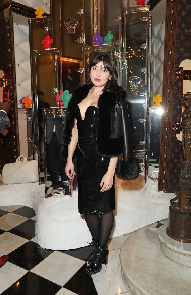 Daisy Lowe  attends the Claridge's Christmas Tree Party 2023 by Louis Vuitton launch party on November 23, 2023 in London, England. (Photo by Dave Benett/Getty Images for Claridge's)
