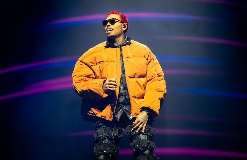 Chris Brown performs at The O2 Arena on February 14, 2023 in London, England.