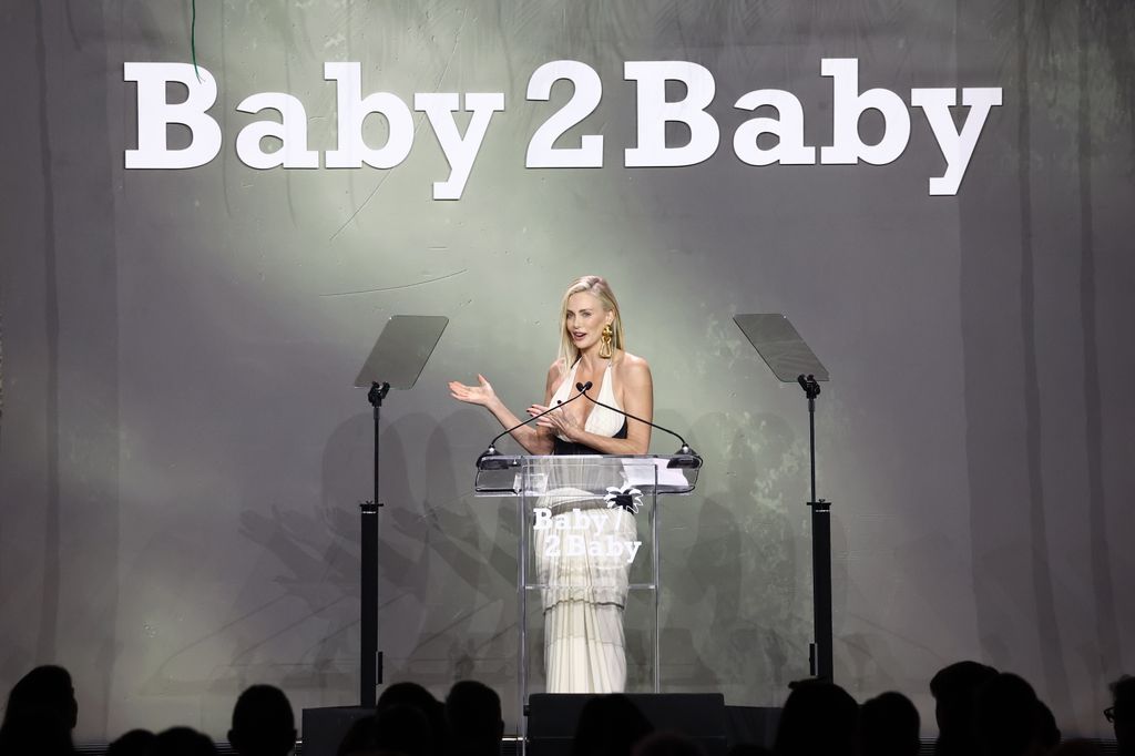 Charlize Theron attends the 2024 Baby2Baby Gala at Pacific Design Center on November 09, 2024 in West Hollywood, California