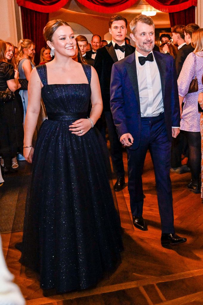 Princess Isabella and King Frederik in the Royal Danish Theatre