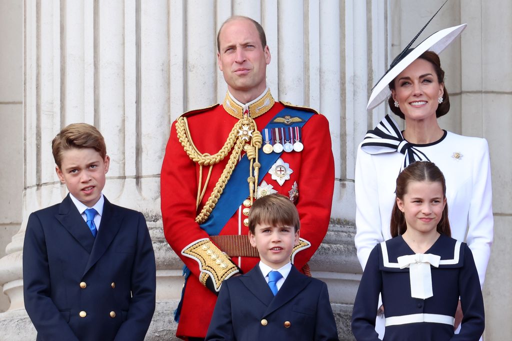 Prince William with Princess Kate, Prince George, Prince Louis and Princess Charlotte