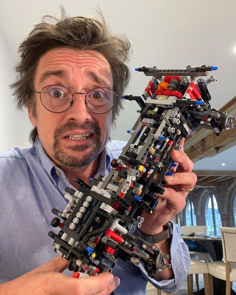 Richard Hammond takes photo with Lego in his dining room