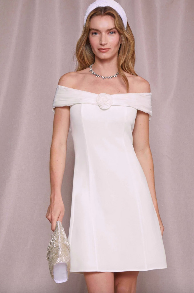 Rixo white mini dress