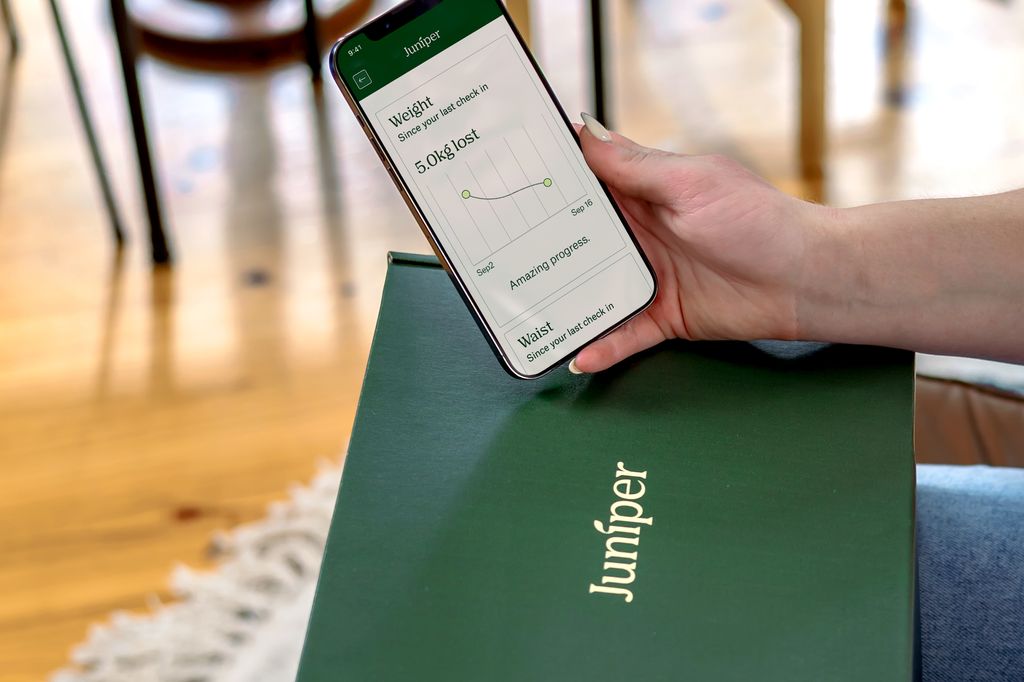 Patients can track their progress with the Juniper app