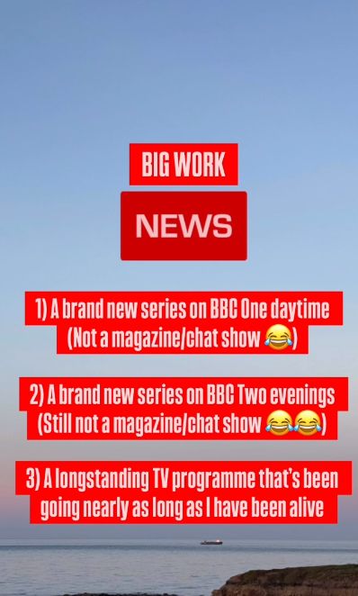 Steph McGovern leaving a message about her career goals