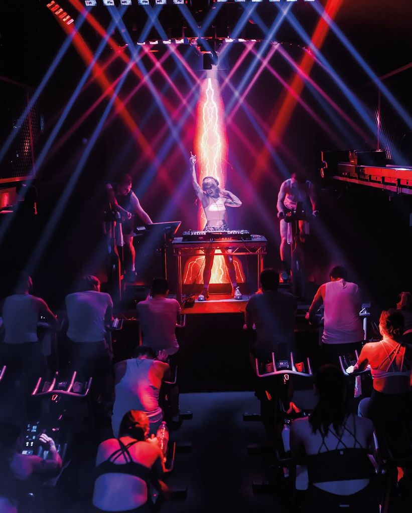 DJ performing in 1Rebel spin class
