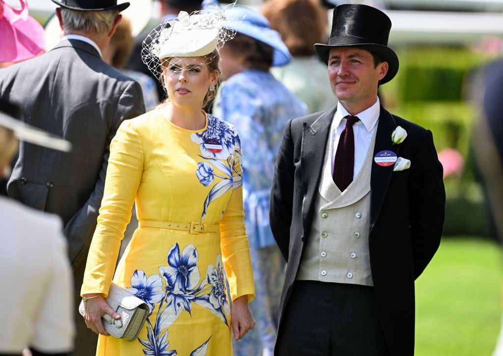 Princess Beatrice of York and Edoardo Mapelli Mozzi attend day three of Royal Ascot at Ascot Racecourse on June 19, 2025 in Ascot, England