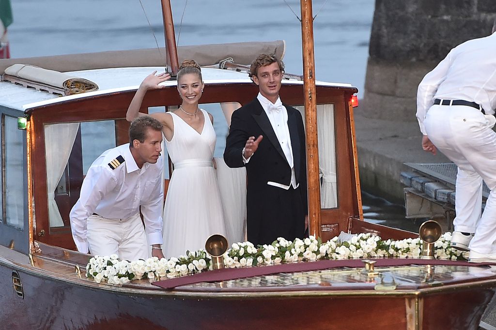 Pierre Casiraghi and Beatrice Borromeo on their wedding day