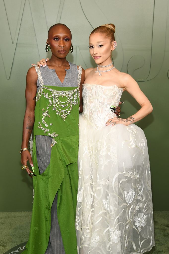 Cynthia Erivo and Ariana Grande attend the WSJ. Magazine 2024 Innovator Awards on October 29, 2024 in New York City.