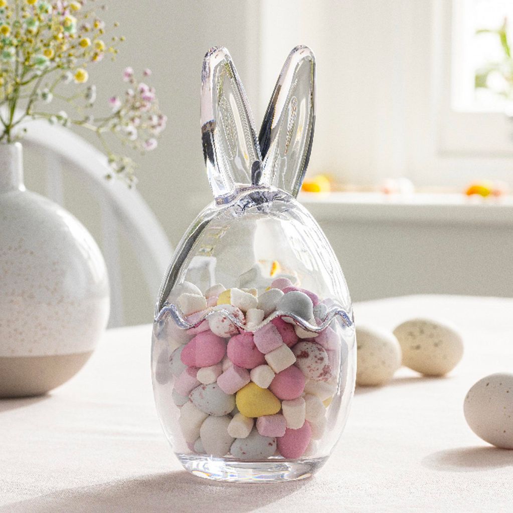 Sainsburys Easter rabbit glassware