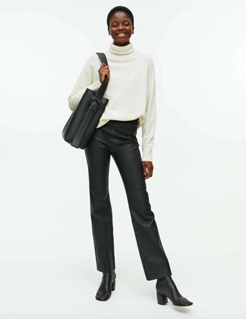 Arket leather trousers