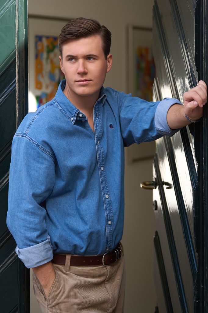 Crown Prince Christian at Amalienborg on his 20th birthday