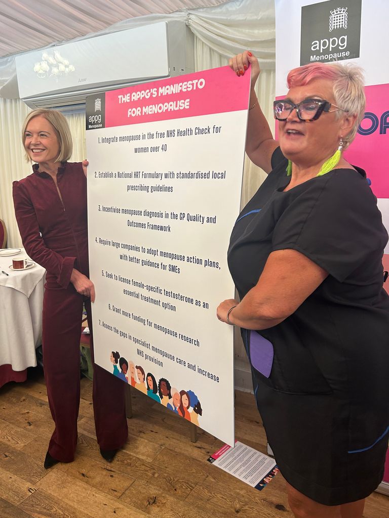 Mariella Frostrup and Carolyn Harris MP launch the Manifesto for Menopause