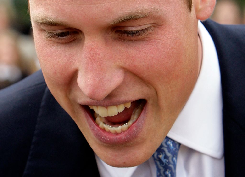 Prince William open mouth