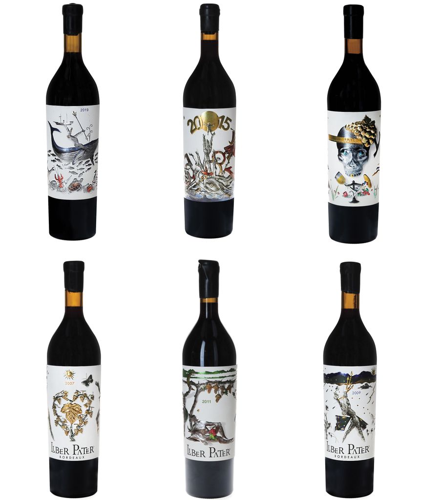 6 bottles of Liber Pater, the world's most expensive wine