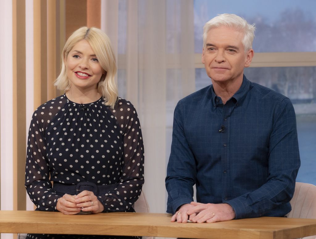 Holly Willoughby and Phillip Schofield this morning