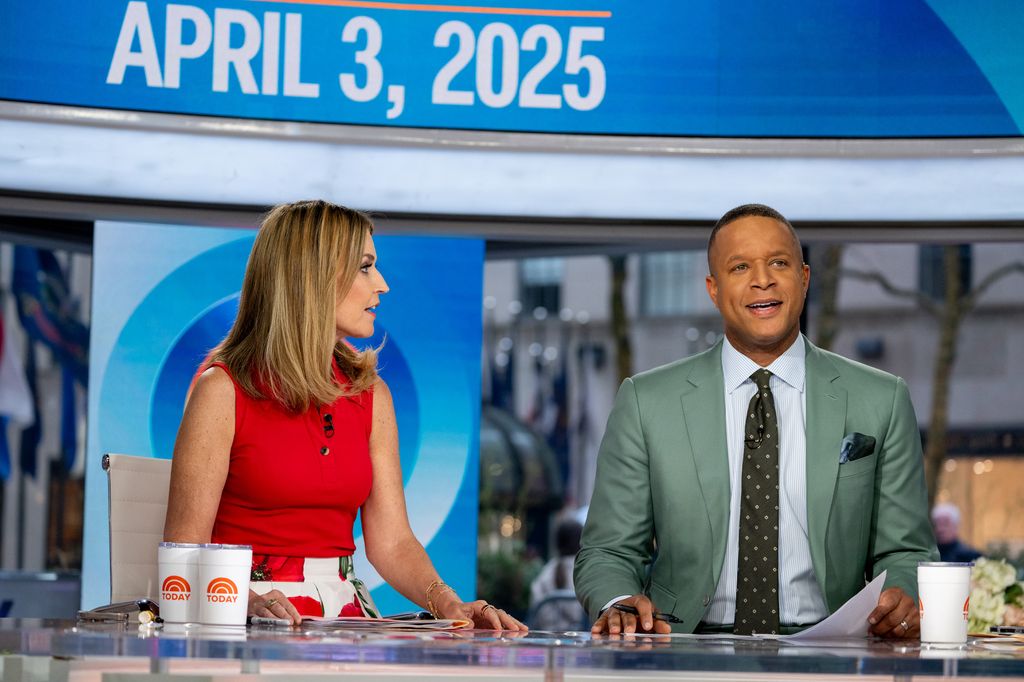 Savannah Guthrie and Craig Melvin in the Today Show 
