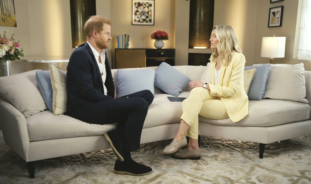 Prince Harry interviewed by ITV News' Rebecca Barry 