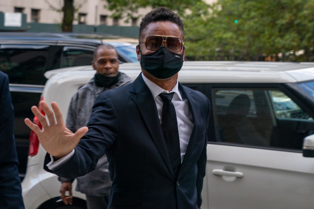 Cuba Gooding Jr. arrives at Criminal Court to set a trial date on October 18, 2021 in New York City. Mr. Gooding Jr. is facing charges of sexual assault, rape, forcible touching and sex abuse in an alleged incident at a New York hotel in 2013