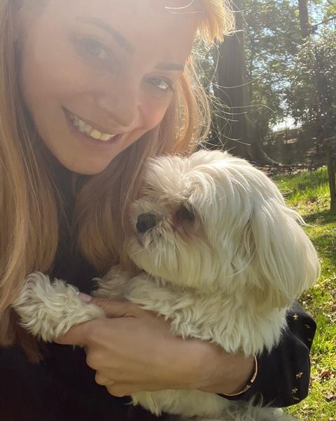 tess daly with her dog