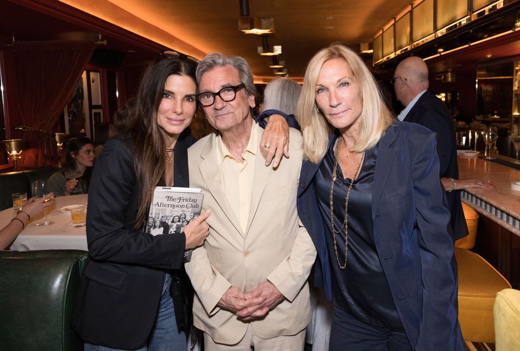 Sandra Bullock, Griffin Dunne, and Mary McLaglen attend the Griffin Dunne book signing after party at The Georgian Hotel.
EXCLUSIVE - Griffin Dunne 'The Friday Afternoon Club' Book Signing After Party, The Georgian Hotel, Santa Monica, California, USA - 18 Jun 2024