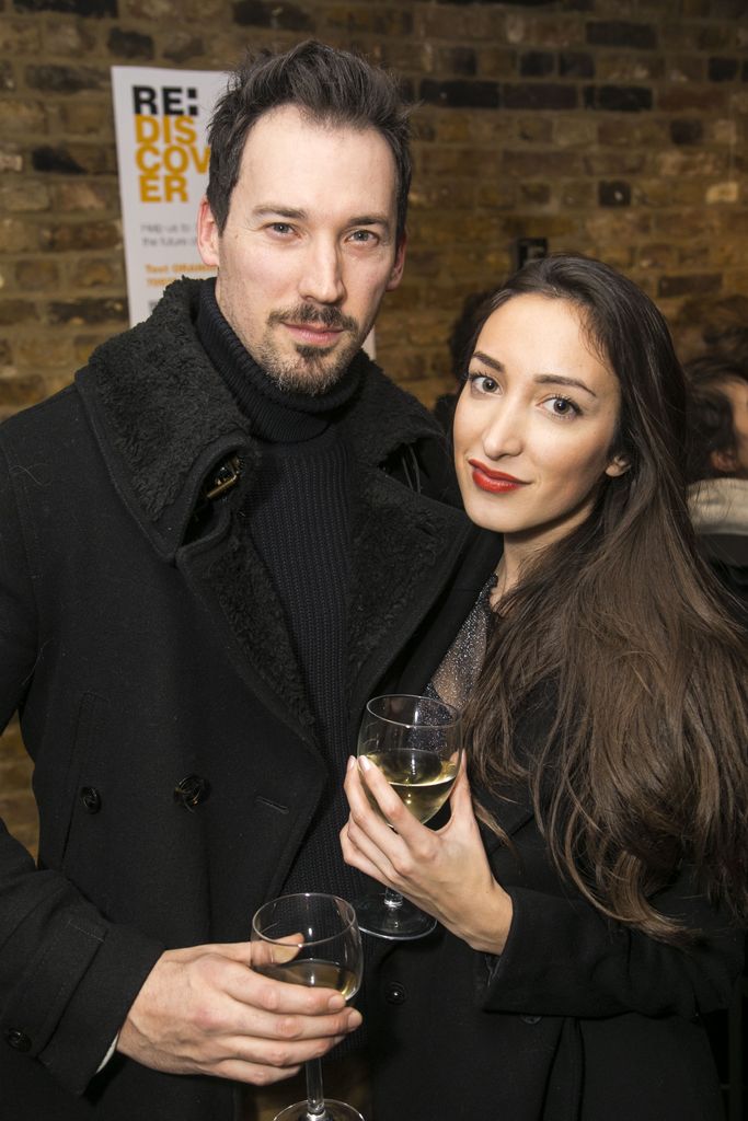 David Caves and Verity Cunningham at
'Misalliance' party in Richmond, UK - 11 Dec 2017