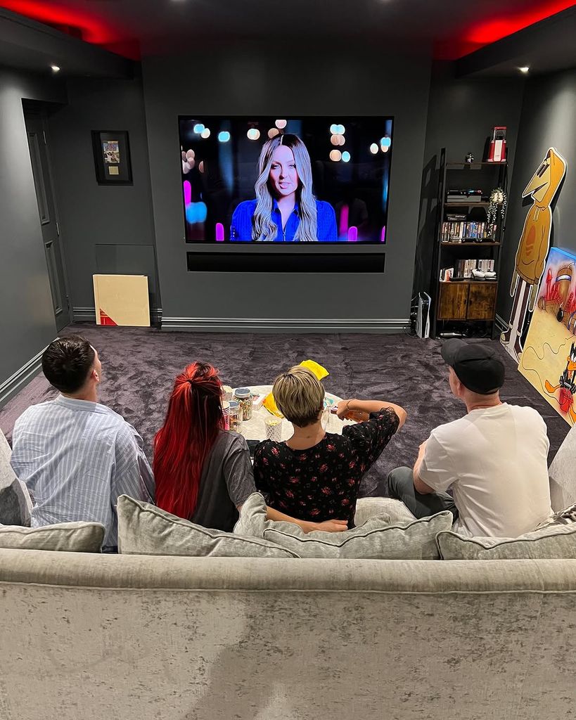 Joe and Dianne also have an impressive movie room