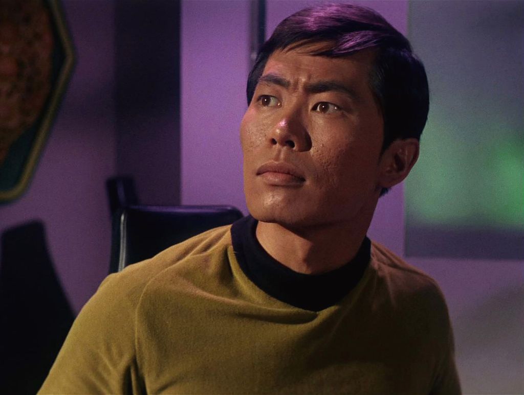 American actor George Takei appears as Sulu in a scene from 'The Man Trap,' the premiere episode of 'Star Trek,' which aired on September 8, 1966