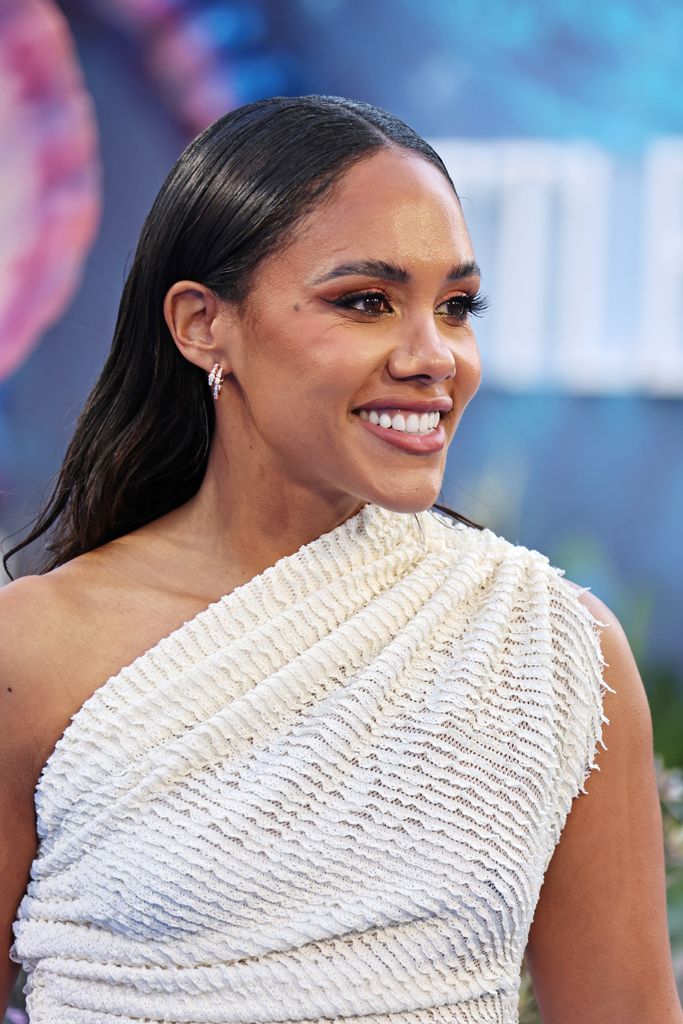 Alex Scott was a vision of beauty at The Little Mermaid premiere