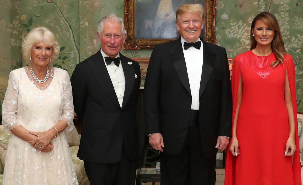 Camilla, Charles, Donald and Melania Trump during 2019 London visit