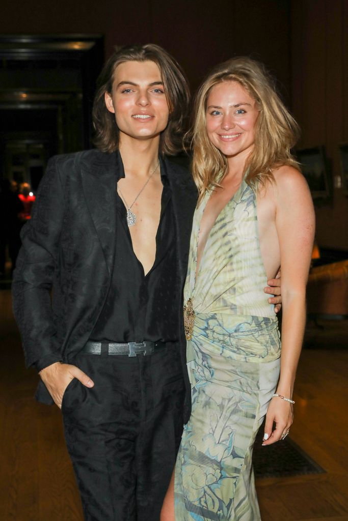 Damian Hurley and Georgia Lock attend the National Gallery's Summer Party 