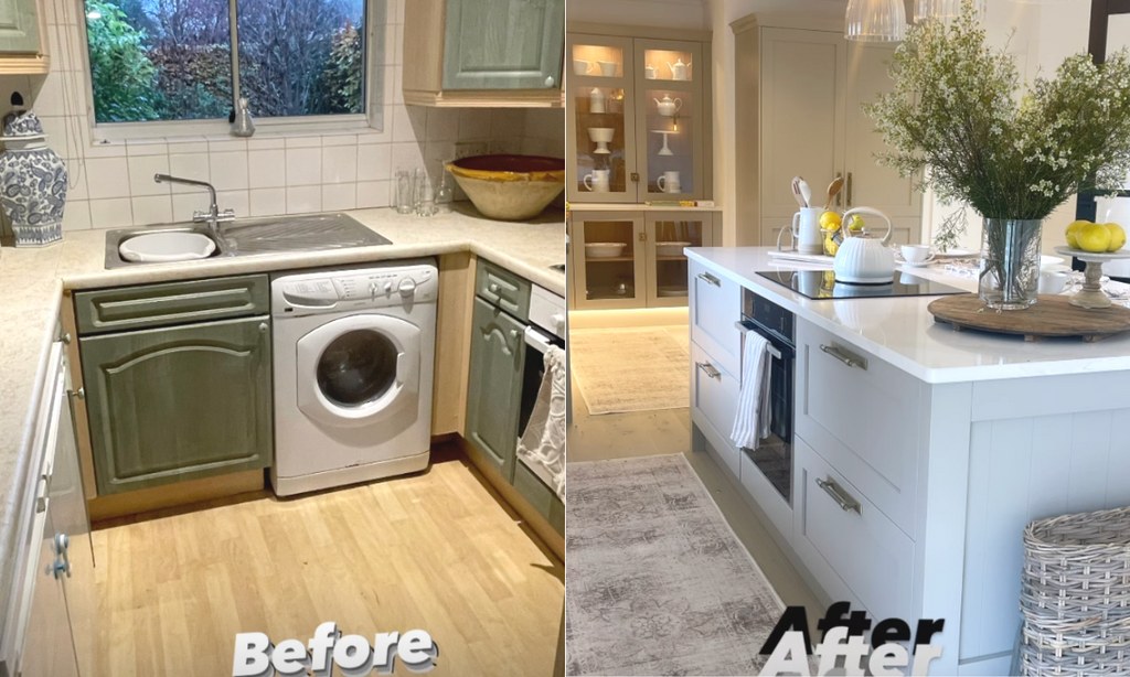 martin and shirlie's kitchen before and after