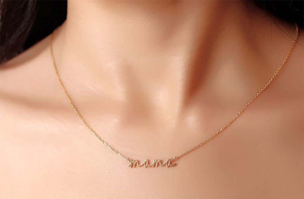dainty mama necklace from etsy