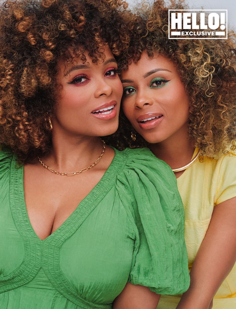 Fleur East and sister Keshia pose for HELLO! shoot