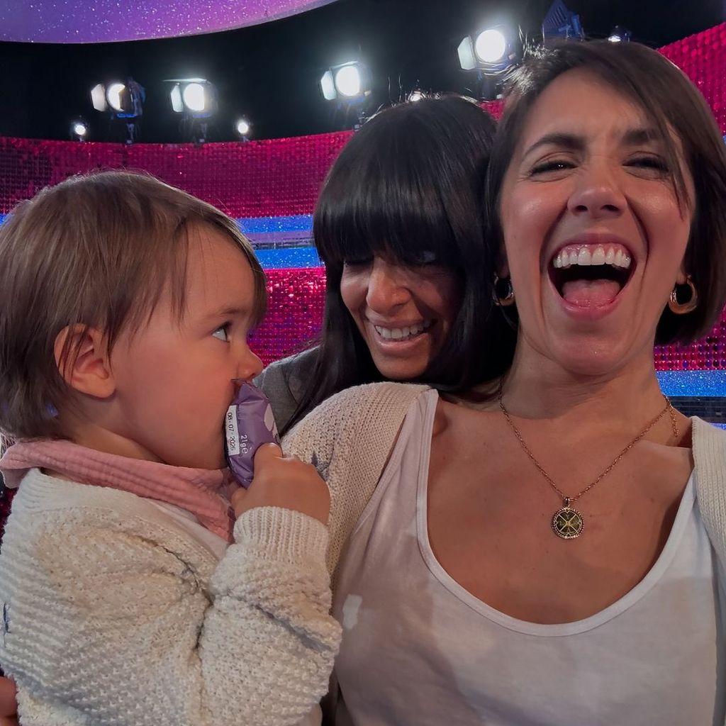 Janette, her daughter Lyra and Claudia Winkleman